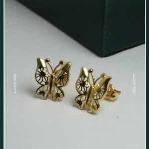 18K BUTTERFLY GOLD EARRINGS