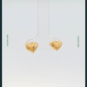 18K HEART GOLD EARRINGS