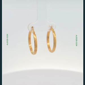 18K HOOP GOLD EARRINGS