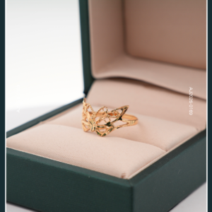 18K BUTTERFLY GOLD RING