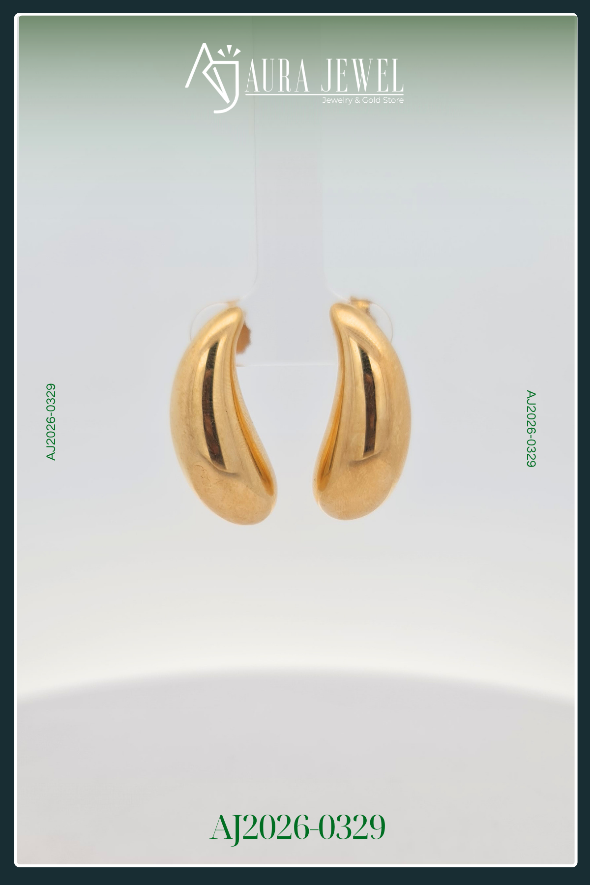 18K TEAR DROP GOLD EARRINGS