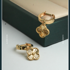 18K CLOVER GOLD EARRINGS