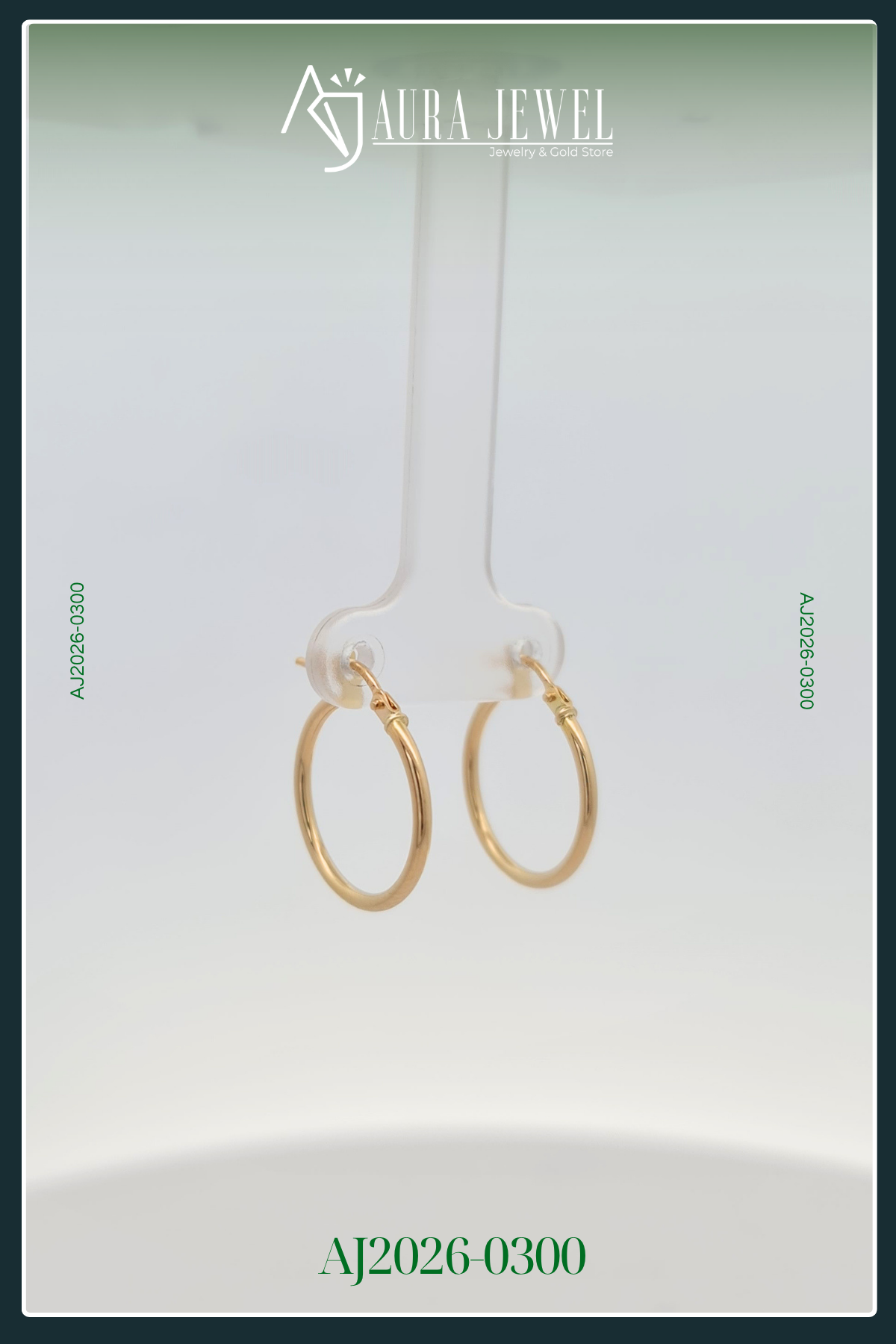 18K HOOP GOLD EARRINGS