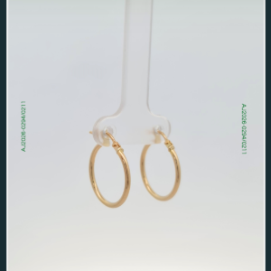 18K HOOP GOLD EARRINGS