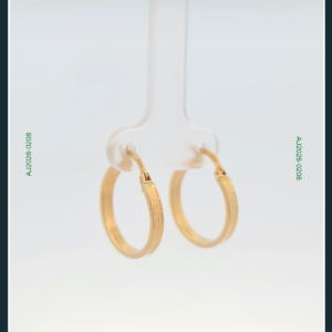 18K HOOP GOLD EARRINGS