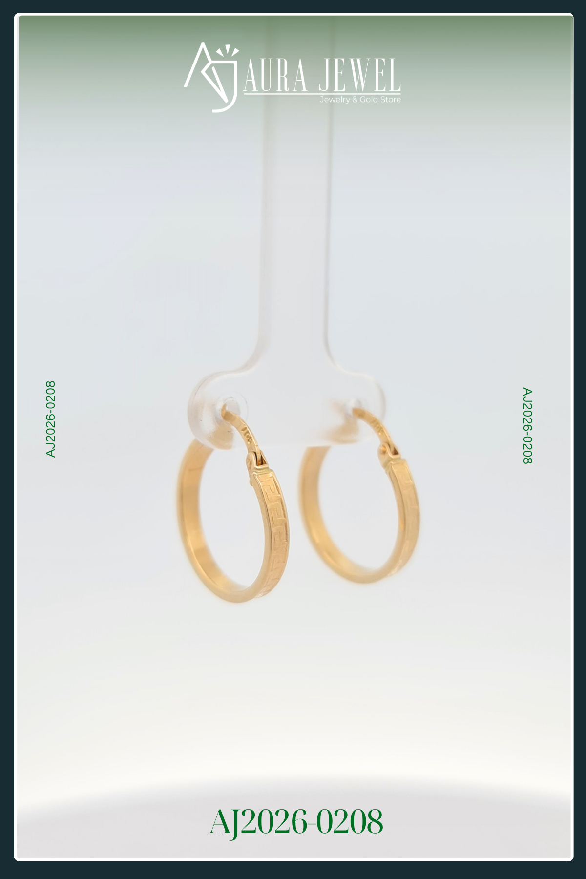 18K HOOP GOLD EARRINGS