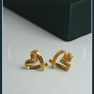 18K HEART GOLD EARRINGS