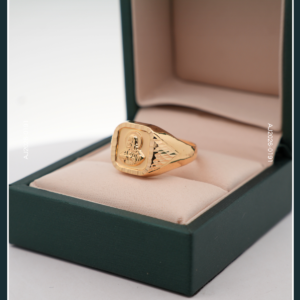 18K HOLY FACE GOLD RING