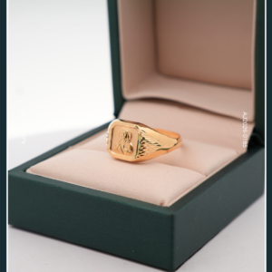 18K HOLY FACE GOLD RING