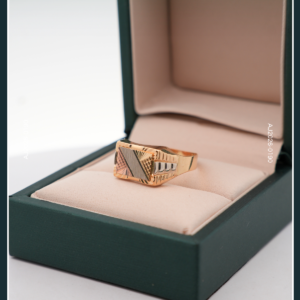 18K TRI COLOR GOLD MEN’S RING