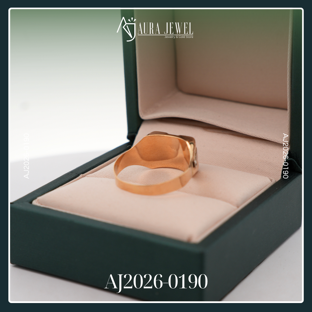 18K TRI COLOR GOLD MEN'S RING - Image 2