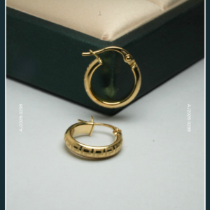 18K HOOP GOLD EARRINGS