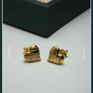 18K HEART GOLD EARRINGS