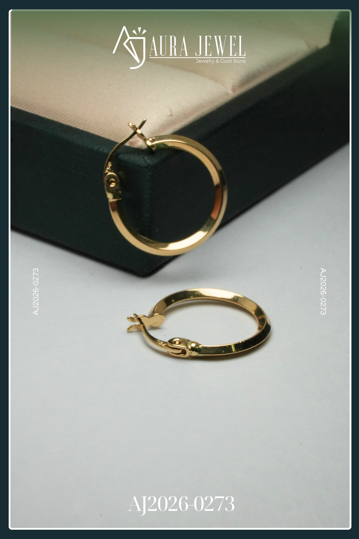 18K HOOP GOLD EARRINGS