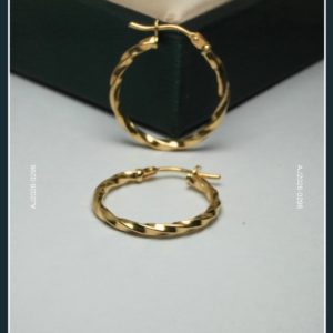 18K HOOP GOLD EARRINGS