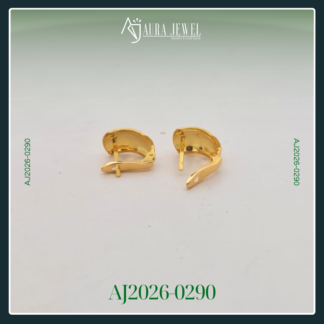 18K CLIP GOLD EARRINGS - Image 2
