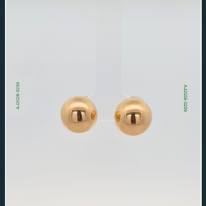 18K CHUNKY BALL GOLD EARRINGS