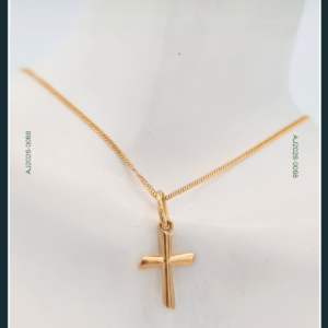 18K CROSS CHAIN WITH PENDANT