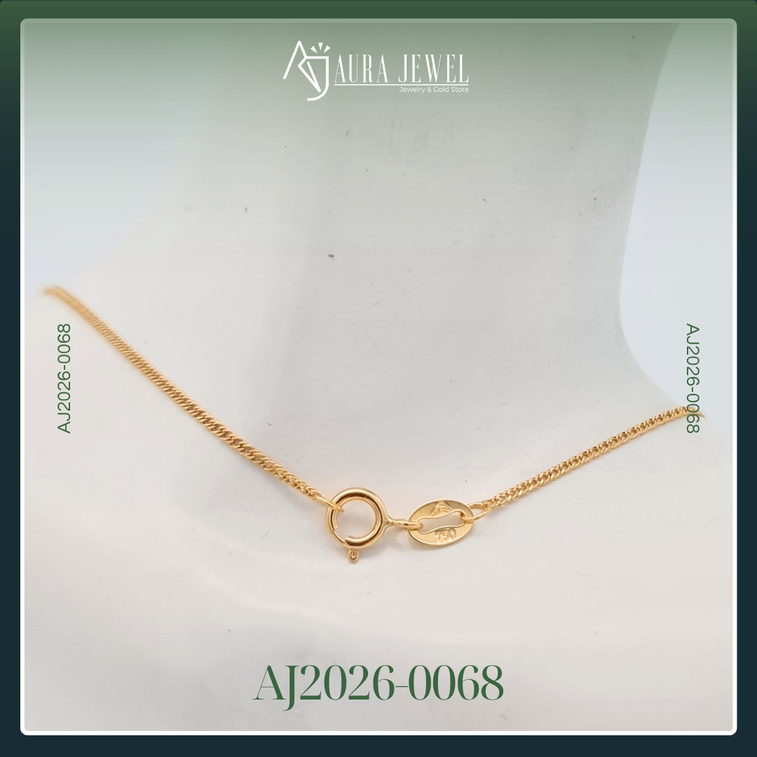 18K CROSS CHAIN WITH PENDANT - Image 3