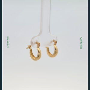 18K HOOP DOME EARRINGS