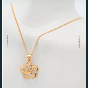 18K GOLD CHAIN WITH PENDANT