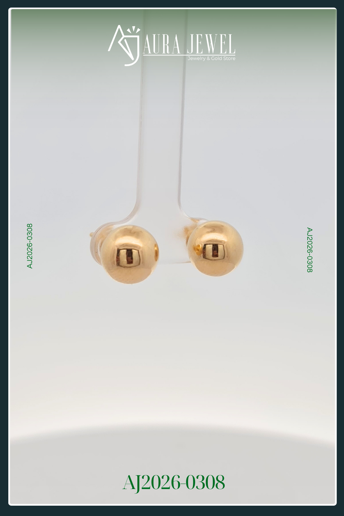 18K BALL GOLD EARRINGS