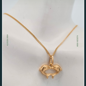 18K DOLPHIN GOLD CHAIN WITH PENDANT