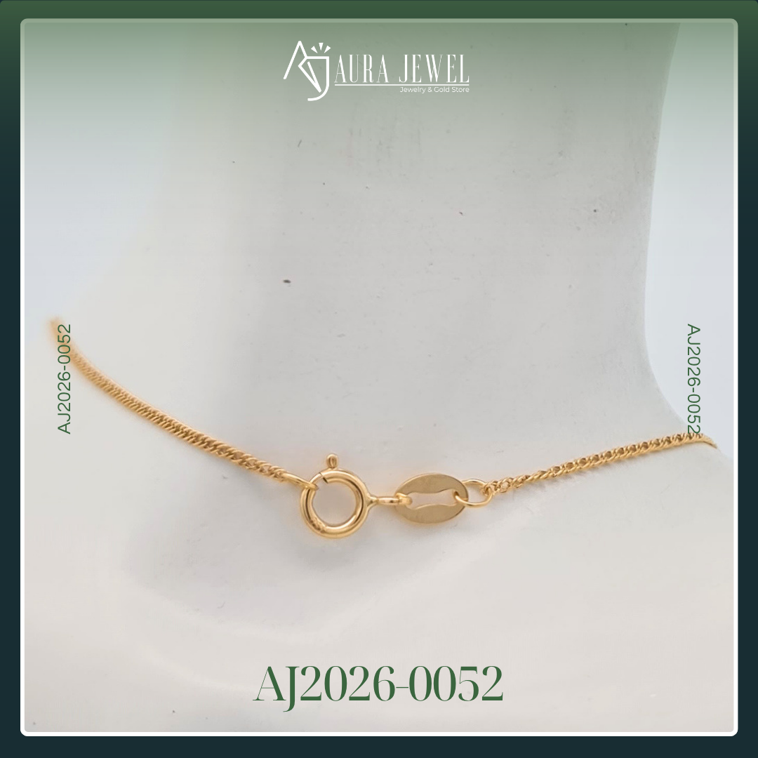 18K TWO TONE CHAIN WITH PENDANT - Image 3