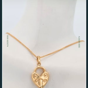 18K HEART GOLD CHAIN WITH PENDANT