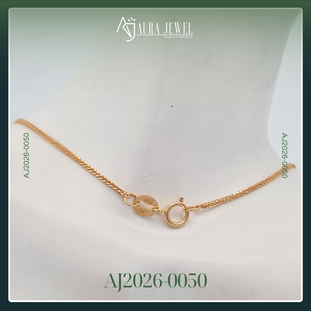 18K HEART GOLD CHAIN WITH PENDANT - Image 2