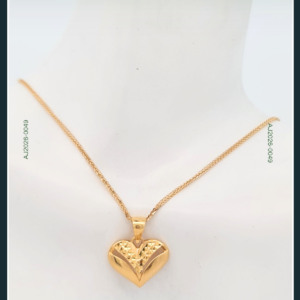 18K HEART GOLD CHAIN WITH PENDANT