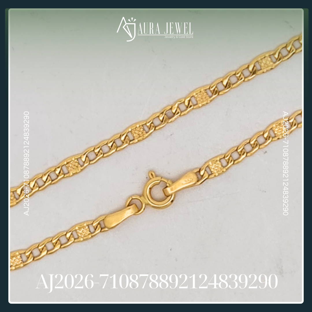 18K FIGARO BRACELET - Image 2