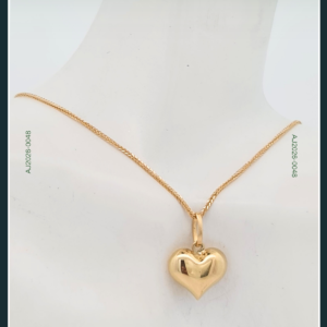 18K HEART GOLD CHAIN WITH PENDANT