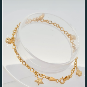 18K CHARM GOLD BRACELET