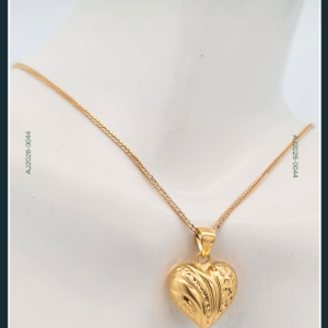 18K HEART GOLD CHAIN WITH PENDANT