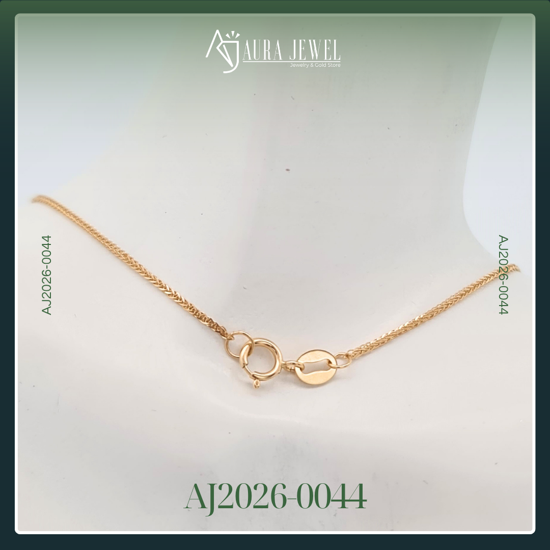 18K HEART GOLD CHAIN WITH PENDANT - Image 3