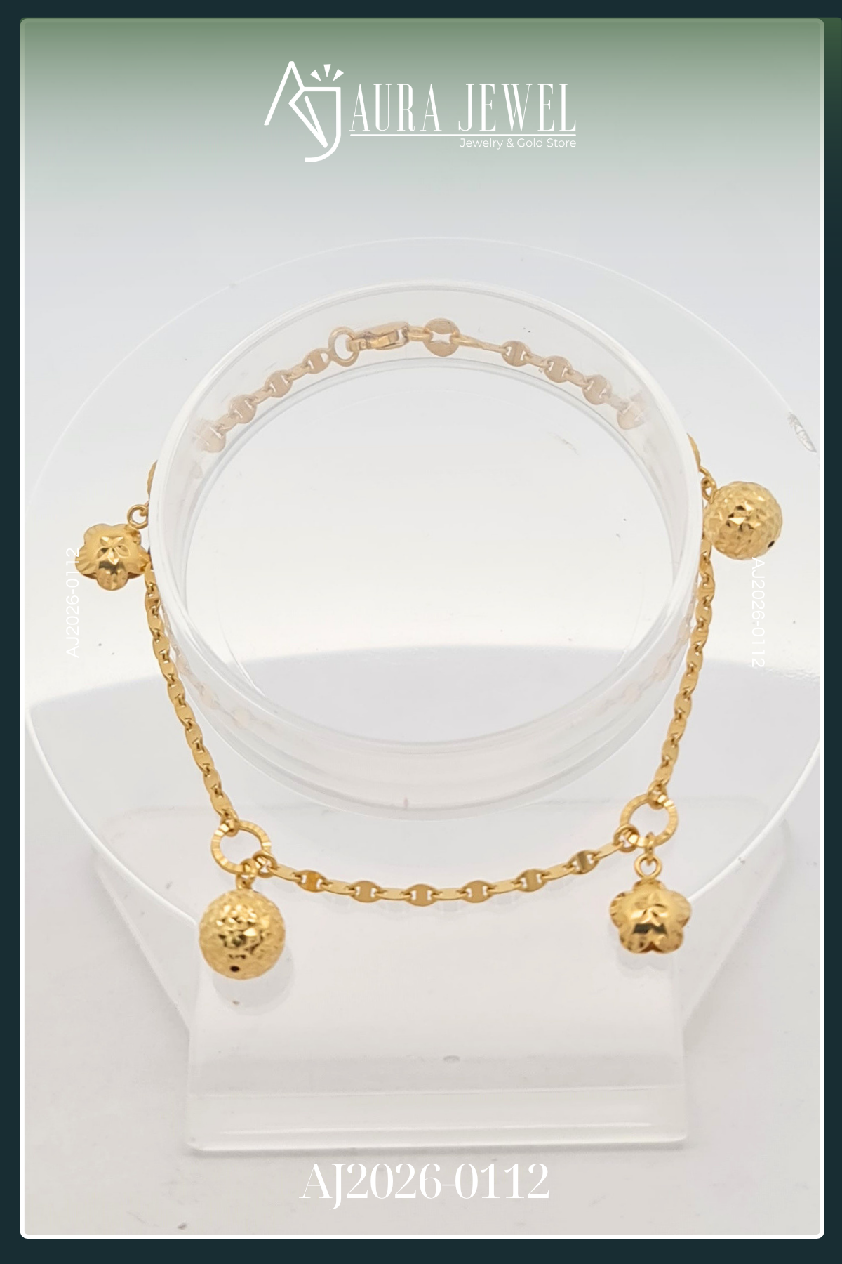 18K CHARM GOLD BRACELET