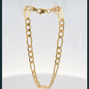 18K FIGARO GOLD BRACELET