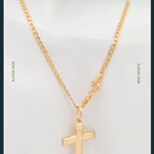 18K CROSS CHAIN WITH PENDANT