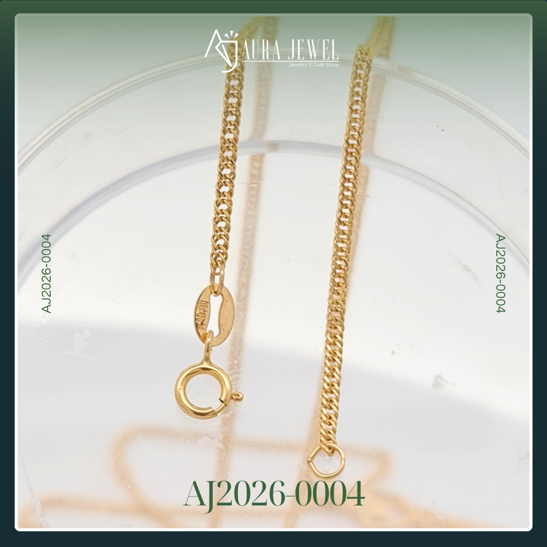 18K GOLD KEY CHAIN WITH PENDANT - Image 3