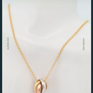 18K TRI-COLOR NECKLACE