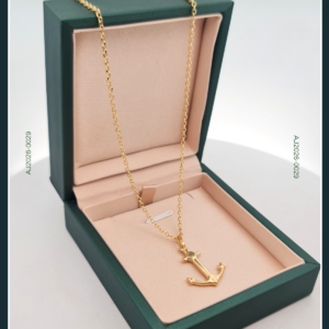 18 Karat Pawnable Anchor Gold Chain with Pendant