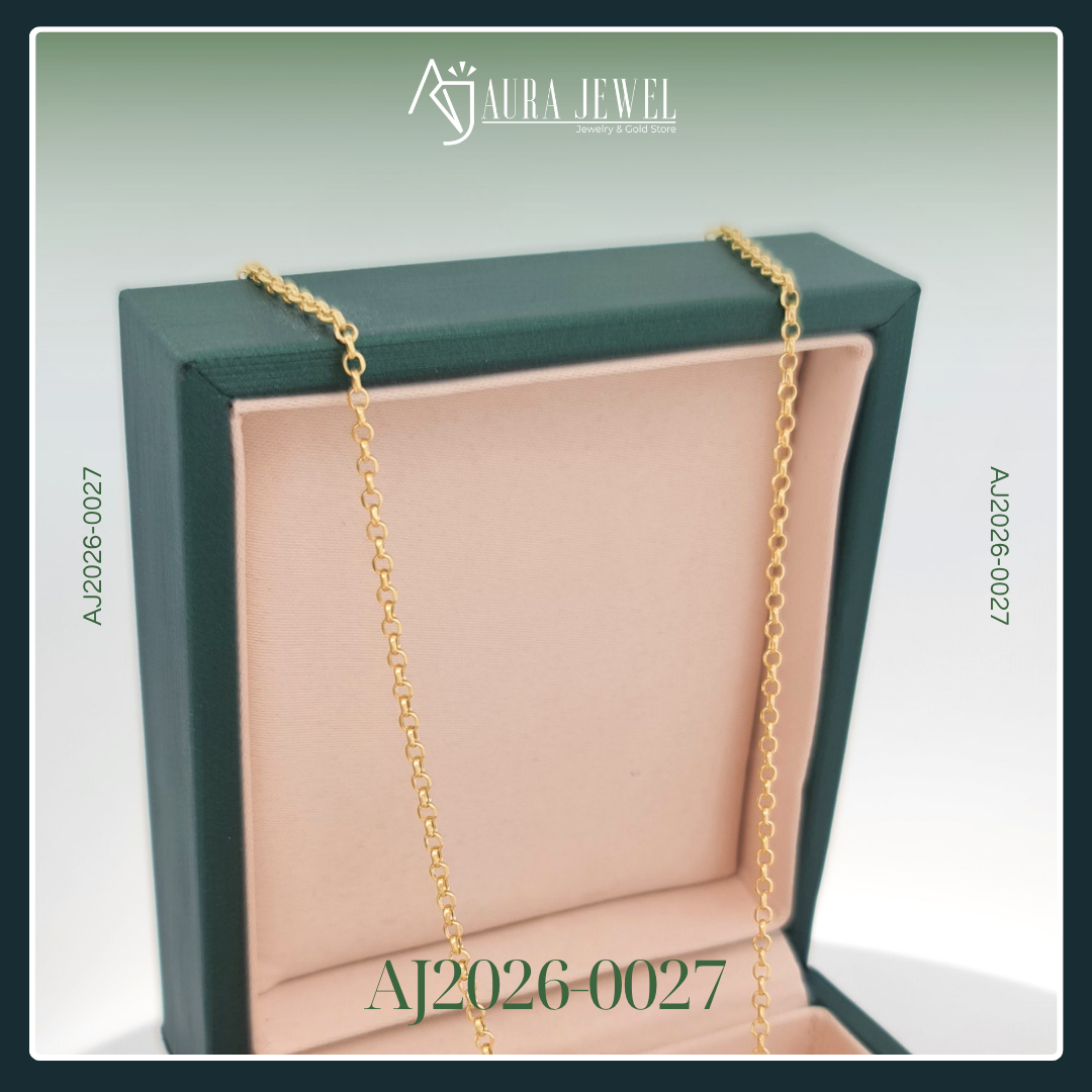 18 Karat Pawnable Gold Heart Chain with Pendant - Image 2
