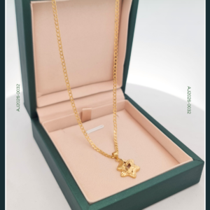 18 Karat Pawnable Gold Star Chain with Pendant