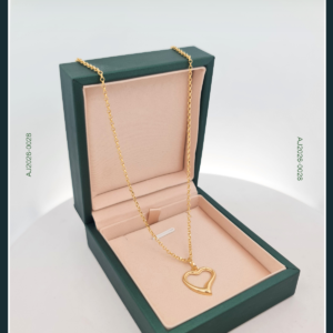 18 Karat Pawnable Heart Gold Chain with Pendant