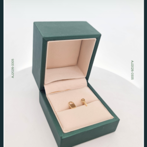 18 Karat Lock and Key Earrings